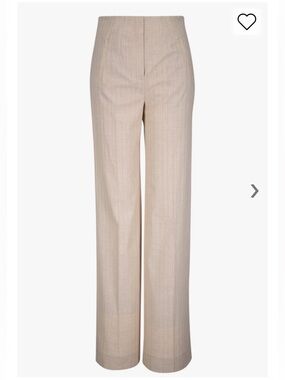 VERONICA BEARD Jude Off White Wide Leg Pant size 10